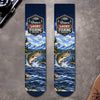 Personalized Crew Socks – Gift For Fishing Lovers – Born To Chase The Catch