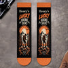 Custom Lucky Hiking Gifts for Hikers - Personalized Hiking Socks