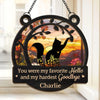 Custom Cat Memorial Decor - Personalized Window Hanging