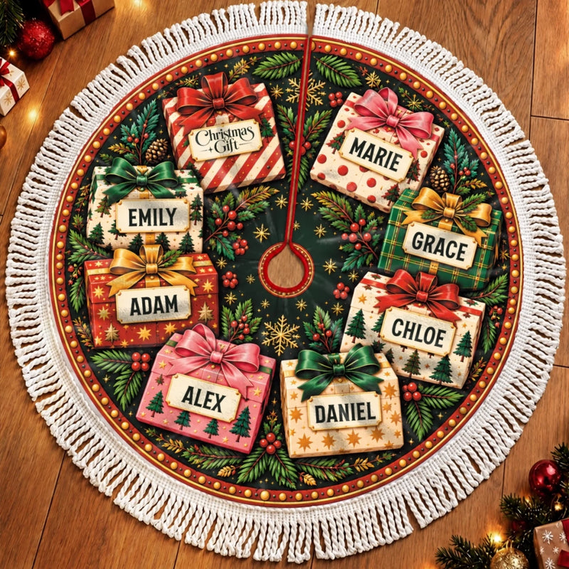 Custom Personalized Christmas Tree Gifts - Personalized Christmas Tree Skirt