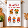 Personalized Kitchen Towel – Gift For Mom, Grandma, Family - Life Is Greater With Favorite Cookies