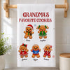 Personalized Kitchen Towel – Gift For Mom, Grandma, Family - Life Is Greater With Favorite Cookies