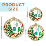 Custom Family Love Knows No Distance Christmas Decor - Personalized Ornament - Always Connected By Love