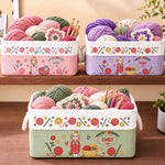 Custom Knitting Character Gifts for Yarn Lovers - Personalized Storage Basket - Handmade Moments Bring Joy