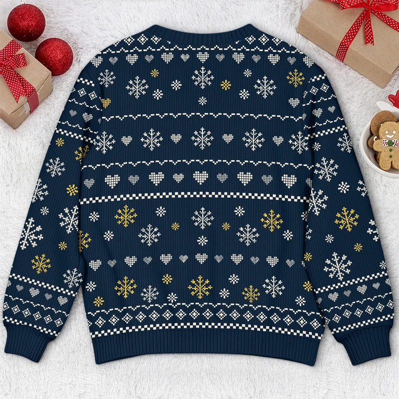 Custom Funny Sibling Quotes Family Christmas Gifts - Personalized Christmas Sweater - I'm The Youngest