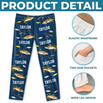 Custom Trout Fishing Gifts for Anglers - Personalized Pajama Pants - Big Fish