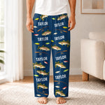 Custom Trout Fishing Gifts for Anglers - Personalized Pajama Pants - Big Fish
