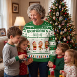 Custom Grandma's Little Elves Christmas Gifts - Personalized Sweatshirt - Little Love