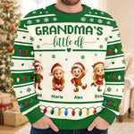 Custom Grandma's Little Elves Christmas Gifts - Personalized Sweatshirt - Little Love