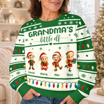 Custom Grandma's Little Elves Christmas Gifts - Personalized Sweatshirt - Little Love