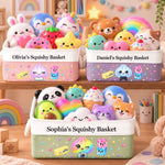 Custom Squishy Collection Gifts for Kids - Personalized Storage Basket - Too Cute To Handle