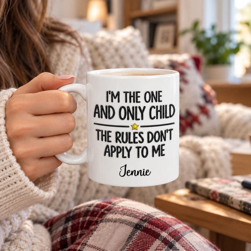 Custom Middle Child Gifts - Personalized 3D Inflated Effect Printed Mug - Too Cool To Handle