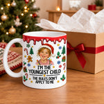 Custom I’m The Youngest Child Christmas Gifts - Personalized Photo Mug - Kind Of A Big Deal