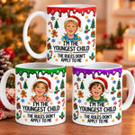 Custom I’m The Youngest Child Christmas Gifts - Personalized Photo Mug - Kind Of A Big Deal
