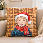Personalized Photo Pillow - Christmas For Kids, Family – Home Is Where We Gather