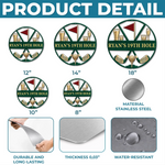 Custom Golf 19th Hole Gifts - Personalized Shaped Metal Sign - Chasing Birdies All Day