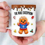 Custom The Rule Breaker Christmas Gifts - Personalized 3D Inflated Effect Printed Mug - The Fun One In The Family
