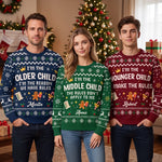 Custom I'm the Older Child Christmas Gifts for Kids - Personalized Christmas Sweater - I'm The One
