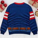 Custom American Football Bestie Gifts - Personalized Jersey-Style Sweatshirt - For My Belly