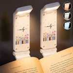 Custom Floral Book Lover Reading Gifts - Personalized Clip LED Reading Lamp – Every Chapter