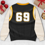 Custom Basketball Fan Gifts - Personalized Sports Jersey-Style Sweatshirt - Cheer Game Day