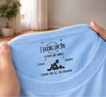 Personalized Inside Neck Print T-Shirt - Anniversary Gift For Couple, Husband, Wife - I Really Love You