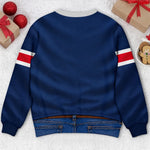 Custom Football Bestie Gifts - Personalized Sports Jersey-Style Sweatshirt - Merry Hits