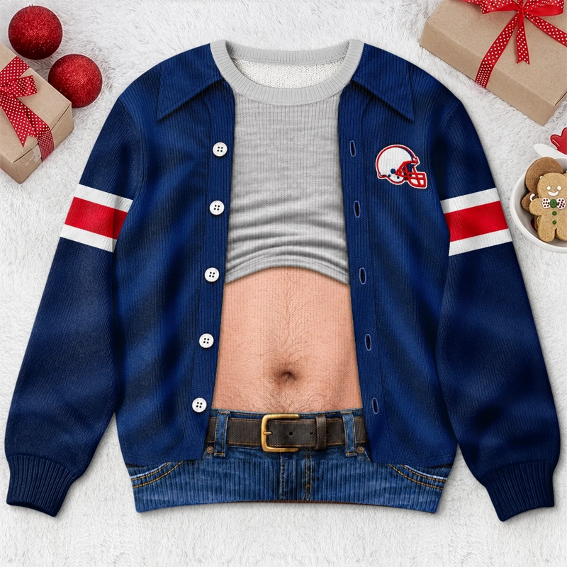Custom Football Bestie Gifts - Personalized Sports Jersey-Style Sweatshirt - Merry Hits
