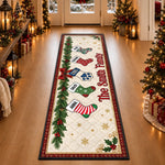 Custom Family Christmas Stocking Gifts - Personalized Christmas Runner Rug - Blessed Family