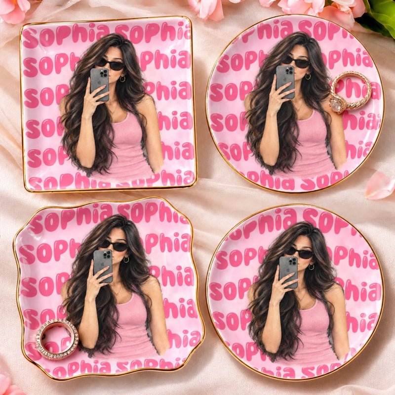 Custom Name Vanity Gifts - Personalized Jewelry Dish - Uniquely Yours