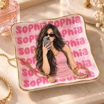 Custom Name Vanity Gifts - Personalized Jewelry Dish - Uniquely Yours