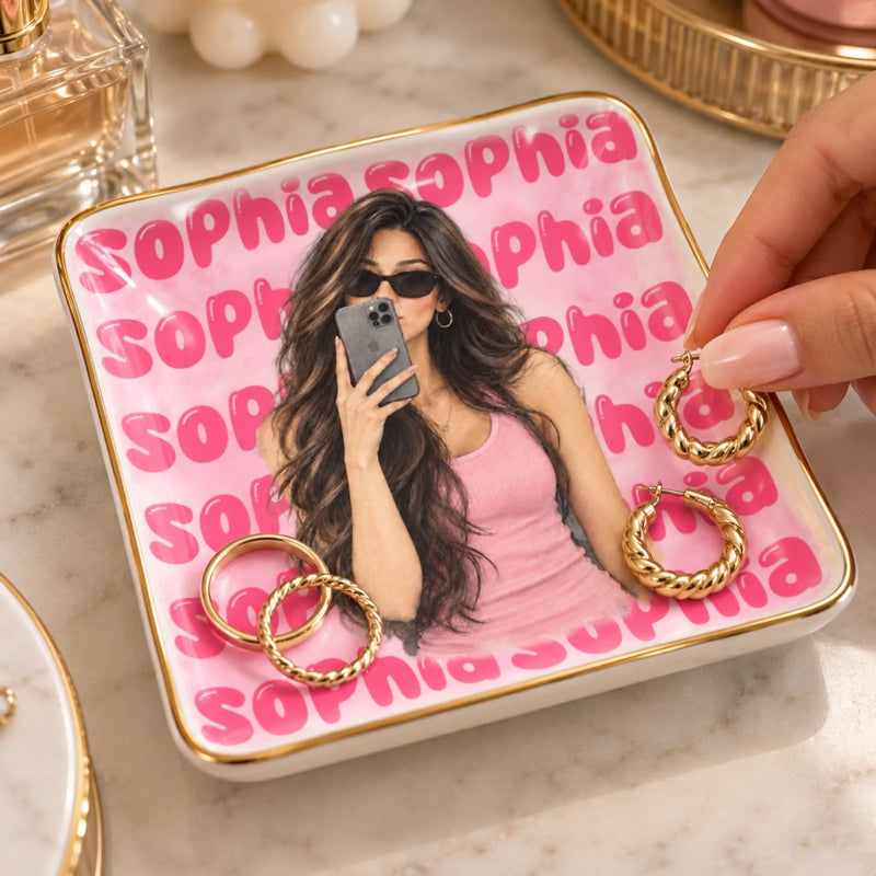 Custom Name Vanity Gifts - Personalized Jewelry Dish - Uniquely Yours