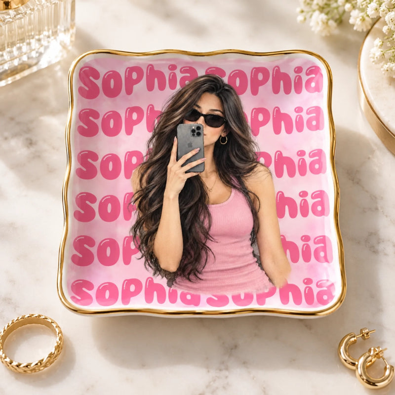 Custom Name Vanity Gifts - Personalized Jewelry Dish - Uniquely Yours