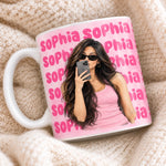 Custom Name Glam Portrait - Personalized Ceramic Mug - Your Vibe