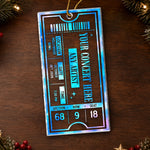 Custom Concert Ticket Christmas Gifts - Personalized Acrylic Ornament - Live For The Music