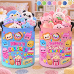Custom Squishy Collection Kids Gifts - Personalized Storage Basket - Squish More Worry Less