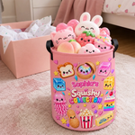 Custom Squishy Collection Kids Gifts - Personalized Storage Basket - Squish More Worry Less