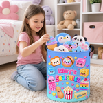 Custom Squishy Collection Kids Gifts - Personalized Storage Basket - Squish More Worry Less