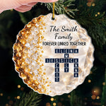 Custom Forever Linked Together Family Christmas Gifts - Personalized Acrylic Ornament - Linked Together