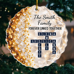 Custom Forever Linked Together Family Christmas Gifts - Personalized Acrylic Ornament - Linked Together