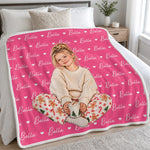 Custom Name Christmas Gifts for Kids - Personalized Blanket - Love Yourself