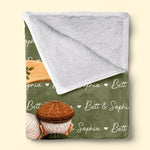 Custom Growing Old Together Couple Anniversary Gifts - Personalized Blanket - Forever Side By Side