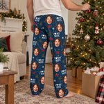 Custom I Love My Wife & Husband Couple Christmas Gifts - Personalized Pajama Pants - Nice Sleep
