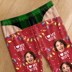Custom I Love My Wife Couple Christmas Gifts - Personalized Pajama Pants - Nice Dream