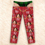 Custom I Love My Wife Couple Christmas Gifts - Personalized Pajama Pants - Nice Dream