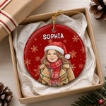 Custom Photo Christmas Portrait Gifts - Personalized Christmas Ornament - Magic In Every Smile