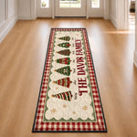 Custom Christmas Family Gifts - Personalized Runner Rug - Welcome Home