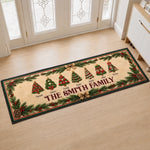 Custom Family Christmas Gifts - Personalized Runner Rug - Welcoming Space