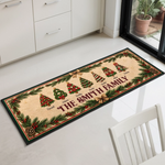 Custom Family Christmas Gifts - Personalized Runner Rug - Welcoming Space