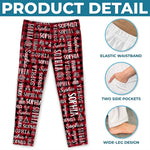 Custom Christmas Name Family Gifts - Personalized Pajama Pants - My Christmas